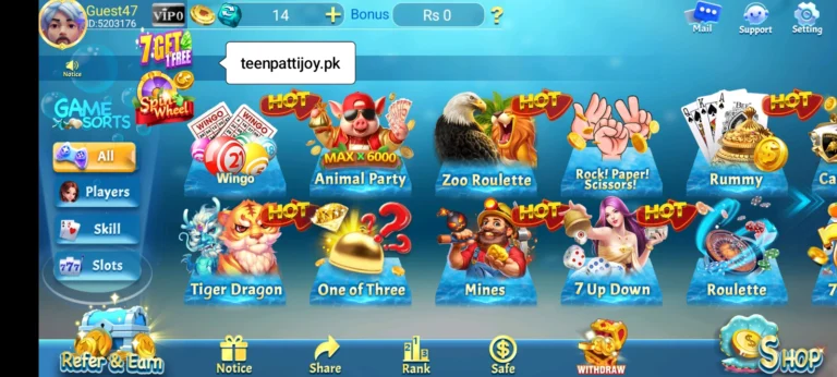 Teen Patti Joy Available Games